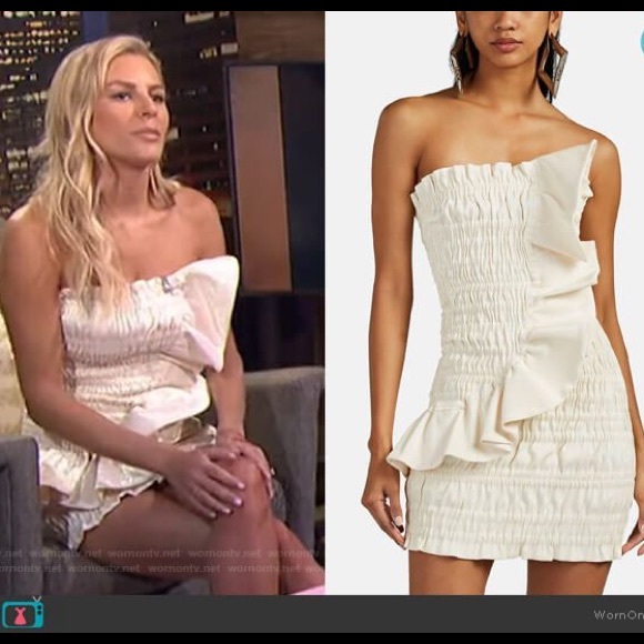 SOLD. NWOT AREA NYC Ruffle Bodycon Dress - Picture 3 of 7